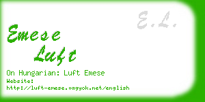 emese luft business card